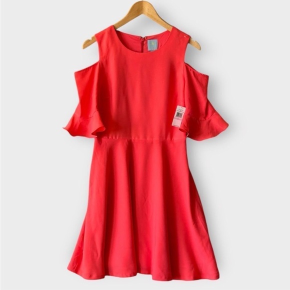 CeCe Dresses & Skirts - Cece Stylish Coral Dress size 6